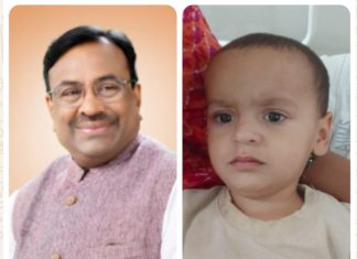 *द्विवेदी परिवार की मदद के लिए दौड़े विधायक सुधीर मुनगंटीवार; तीन साल की बच्ची को मिला नया जीवन*